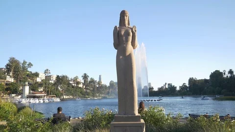 Around The Statue Stock Footage 123947432