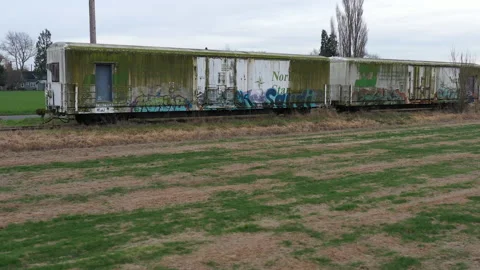 Around The Train Fly 4k 30fps 库存影片 144722051