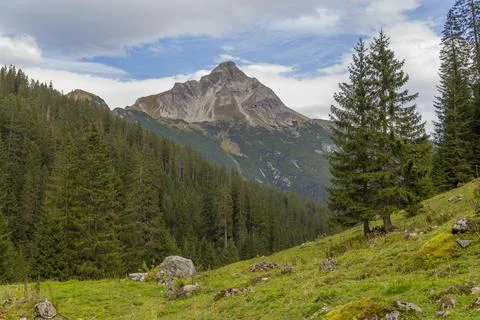 Around Warth in Austria Stock Photos