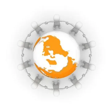 Around the world 3 Stock Illustration