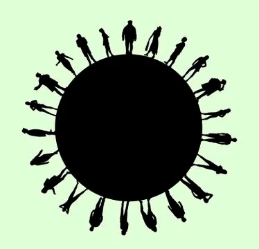 Around the world Stock Illustration