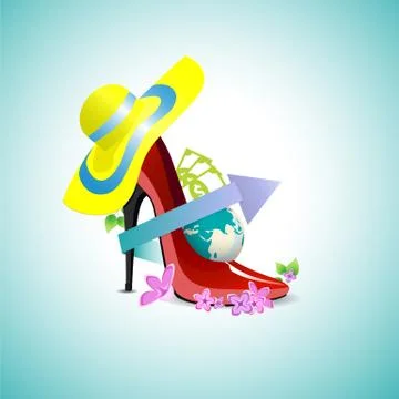 Around the world Stock Illustration