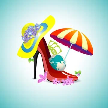 Around the world Stock Illustration