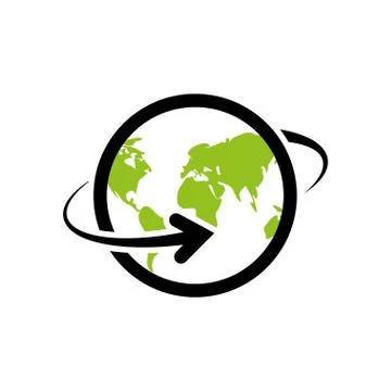 Around the world Stock Illustration