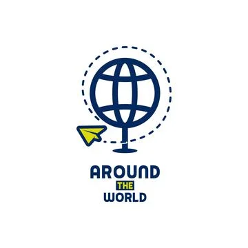 Around The World Logo Stock Illustration