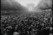 Around The World, People Celebrate The End Of World War 2; And, At The War Stock Footage