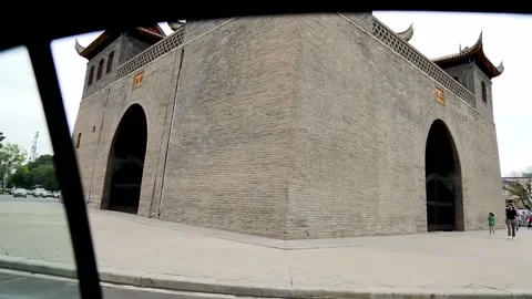 Around Yinchuan Drum Tower Stock Footage 235134977