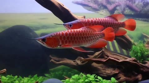 Arowana fish 库存影片 342380088