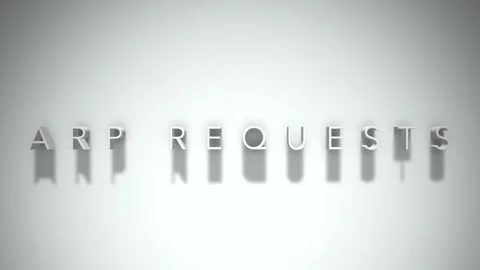 Arp requests 3D title animation white text on a white background Stock Footage 299372553
