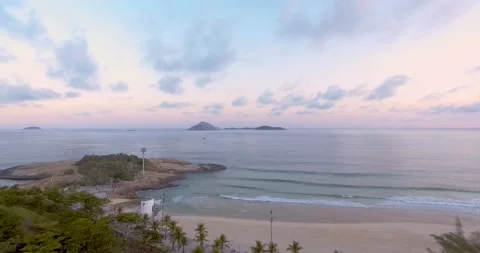 Arpoador Beach in Brazil Stock Footage 138414199