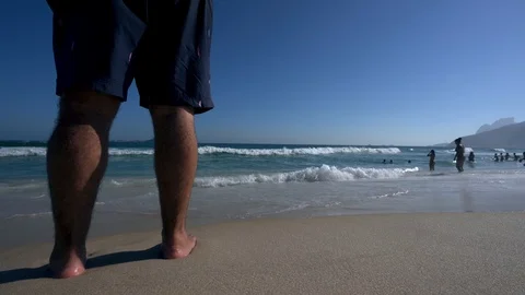 Arpoador, famous  beach in Rio de Janeiro, Brazil Stock Footage 95531125
