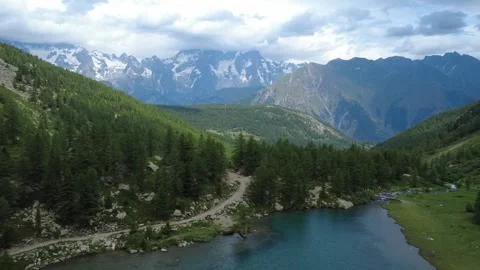 Arpy lake Stock Footage 324039663
