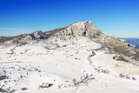 Arraba fields in Gorbea on winter Stock Photos