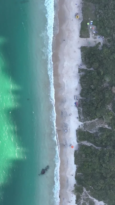 Arraial do Cabo, Rio de Janeiro. Forno Beach, Aerial View Stock Footage 343753020
