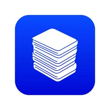 Arranged clothes icon blue 스톡 일러스트