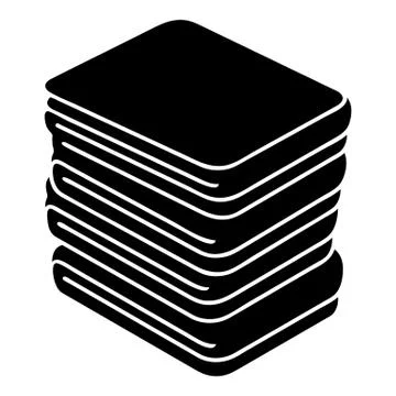 Arranged clothes icon, simple style Stock Illustration