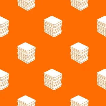 Arranged clothes pattern vector orange Stock Illustration