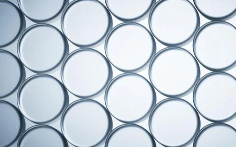 Arranged glassware background, 3d rendering. 스톡 일러스트