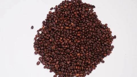 Arrangement of coffee beans Stockbeeldmateriaal 71224679