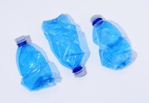 Arrangement of plastic bottles Stock Photos