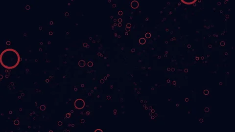 Arrangement of red circles on black background design element or background Stock Footage 316763904