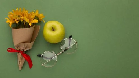 The arrangement teacher day elements Stock Photos