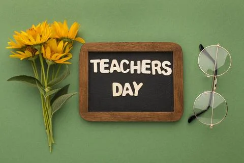 The arrangement teacher day elements Stock Photos