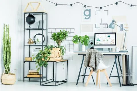 Arrangement of white interior Stock-Fotos