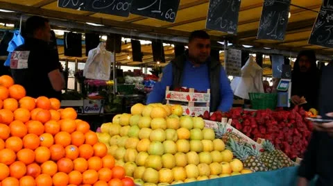 Arranging the fruit Stock Footage 10876459