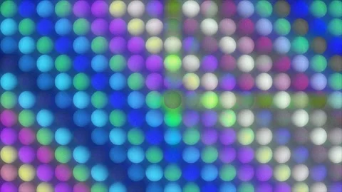 An array of animated spheres shifts and changes colors Stock Footage 310206185