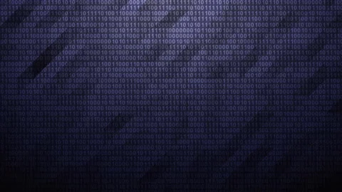 Array of binary code on dark background. Stock Footage 231621598