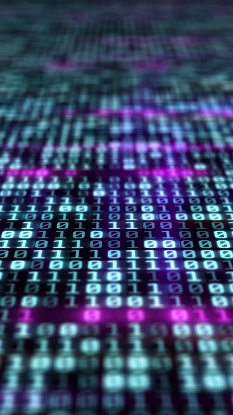 An array of binary code Stock Footage 254053048