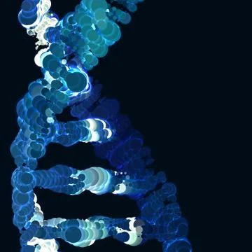 Array of colorful circles with glow. Abstract background. Paper cut pieces. P Stock Illustration