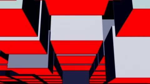 Array cube space Stock Footage 97158474