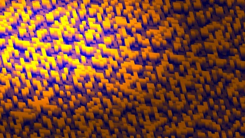 Array of Cubes Cubic Floor Panel Stock Footage 139737139