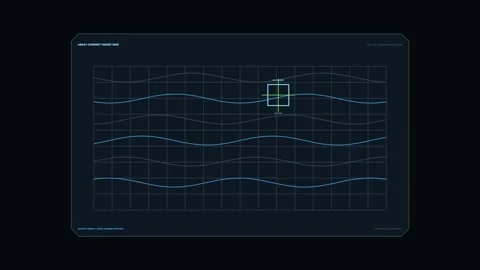 Array Current Telemetry Panel Seamless Loop Video stock 342053454