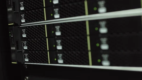 Array disk storage in data center Stock Footage 88285679