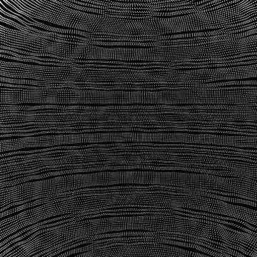 Array with Dynamic Particles. 3d Futuristic technology style. Stock Illustration