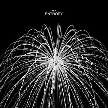 Array with dynamic particles. 3d futuristic technology style. Abstract backgr Stock Illustration