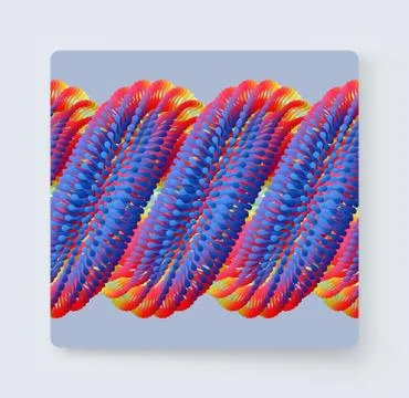Array with dynamic particles. Vector art illustration. Composition with motio Ilustración de archivo