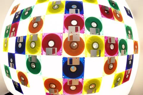 Array of floppy disks 스톡 사진