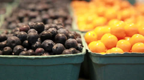 Array of fresh fruit  Stock Footage 24542657