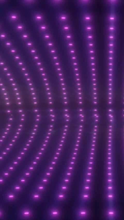 An array of glowing purple dots arranged in rows, creating an abstract, fut.. Stock Footage 316685292