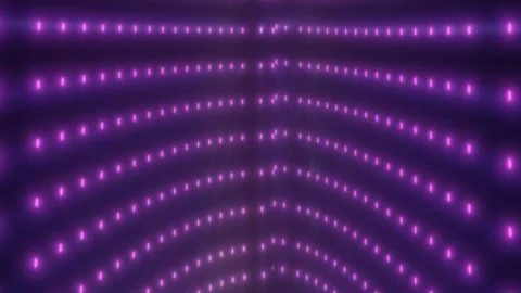 An array of glowing purple dots arranged in rows Stock Footage 320178545