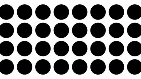 Array of growing circles - loop Vídeos de archivo 23702493