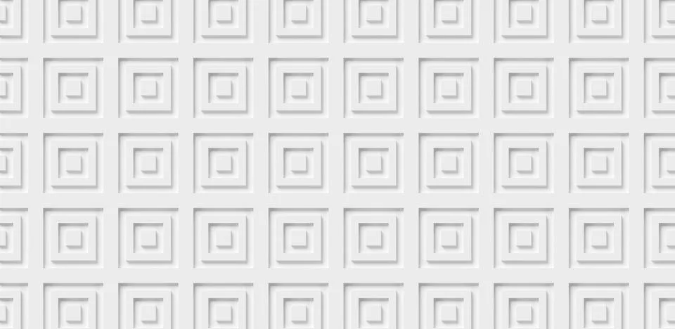 Array of inset nested white rectangular double frames background wallpaper .. Stock Illustration