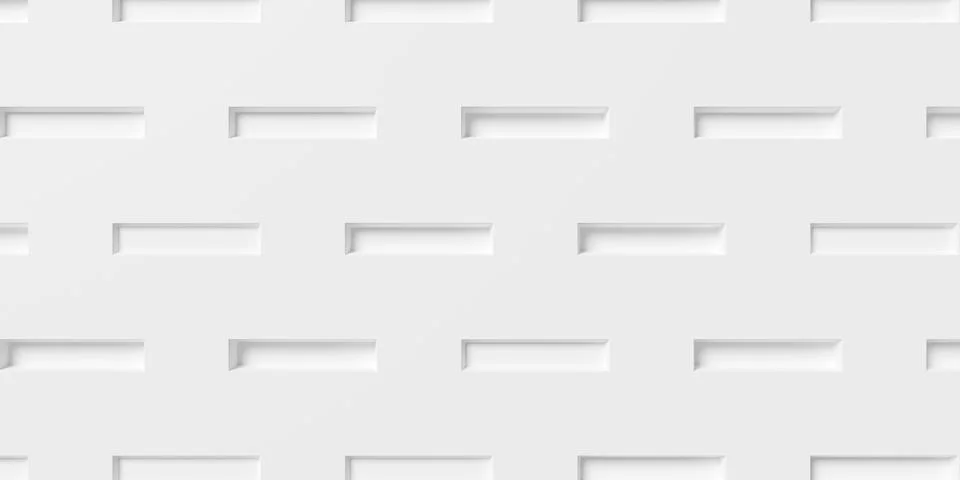 Array of large inset cube blocks geometrical white background wallpaper ban.. Stockillustratie