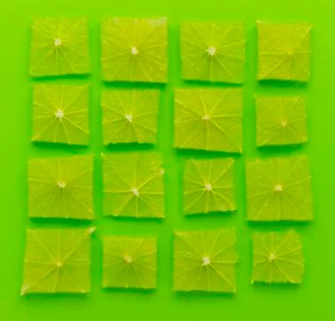 Array of lime Stock-Fotos