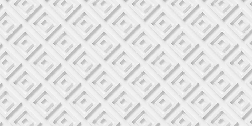 Array of offset nested white rectangular frames diagonally rotated background Stock Illustration