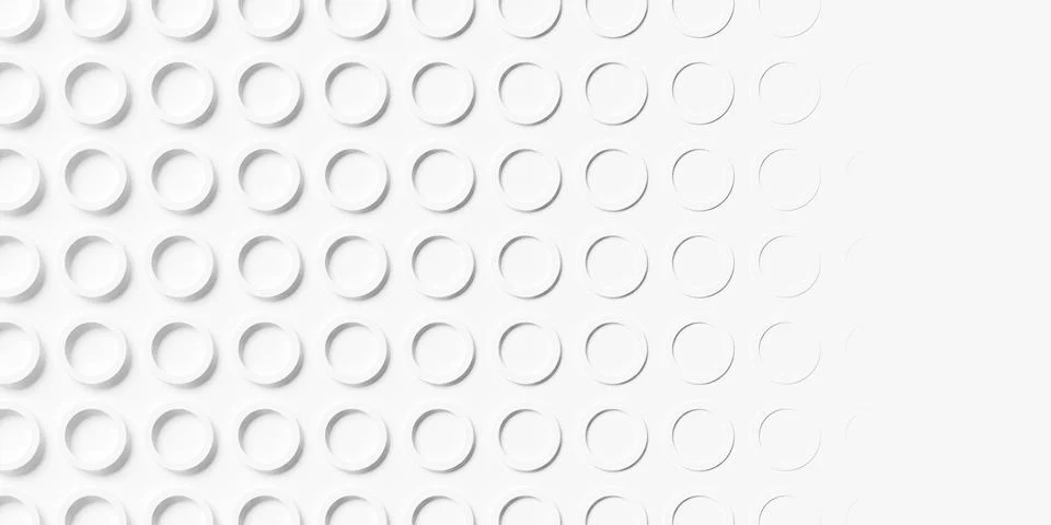 Array or grid of offset spaced white circular rings background wallpaper ba.. Stock Illustration